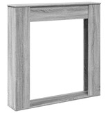 VidaXL Haardombouw 100x20x100 cm bewerkt hout grijs sonoma eikenkleur