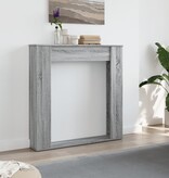 VidaXL Haardombouw 100x20x100 cm bewerkt hout grijs sonoma eikenkleur