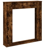 VidaXL Haardombouw 100x20x100 cm bewerkt hout gerookt eikenkleurig