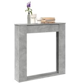 VidaXL Haardombouw 100x20x100 cm bewerkt hout betongrijs