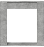 VidaXL Haardombouw 100x20x100 cm bewerkt hout betongrijs