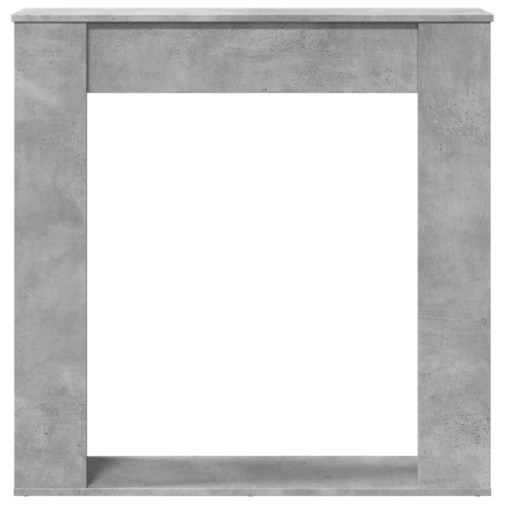 VidaXL Haardombouw 100x20x100 cm bewerkt hout betongrijs