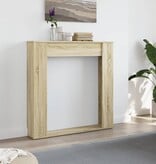 VidaXL Haardombouw 100x20x100 cm bewerkt hout sonoma eikenkleurig