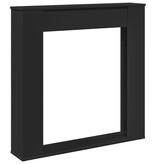 VidaXL Haardombouw 100x20x100 cm bewerkt hout zwart
