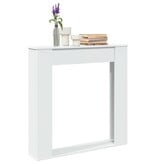 VidaXL Haardombouw 100x20x100 cm bewerkt hout wit