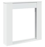 VidaXL Haardombouw 100x20x100 cm bewerkt hout wit