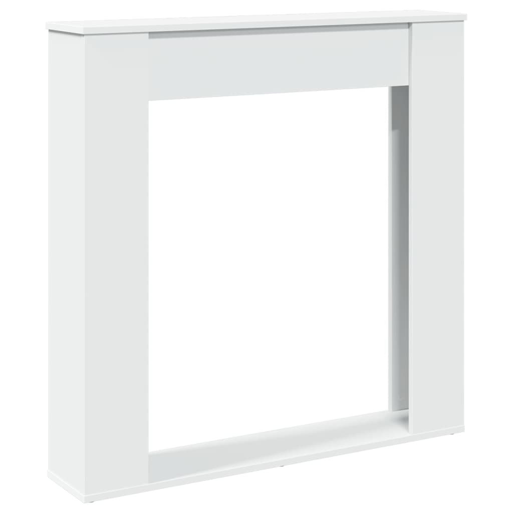 VidaXL Haardombouw 100x20x100 cm bewerkt hout wit