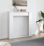 VidaXL Haardombouw 100x20x100 cm bewerkt hout wit