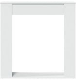 VidaXL Haardombouw 100x20x100 cm bewerkt hout wit