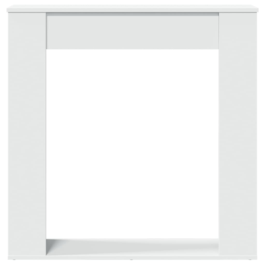 VidaXL Haardombouw 100x20x100 cm bewerkt hout wit
