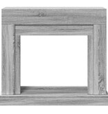 VidaXL Haardombouw 100x30x87,5 cm bewerkt hout grijs sonoma eikenkleur