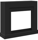 VidaXL Haardombouw 100x30x87,5 cm bewerkt hout zwart