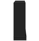 VidaXL Haardombouw 100x30x87,5 cm bewerkt hout zwart
