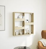 VidaXL Wandkast 80x15x80 cm bewerkt hout sonoma eikenkleurig