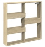 VidaXL Wandkast 80x15x80 cm bewerkt hout sonoma eikenkleurig