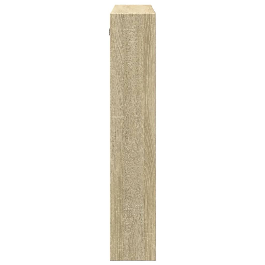 VidaXL Wandkast 80x15x80 cm bewerkt hout sonoma eikenkleurig