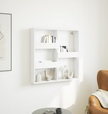 VidaXL Wandkast 80x15x80 cm bewerkt hout wit