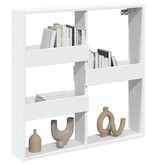 VidaXL Wandkast 80x15x80 cm bewerkt hout wit