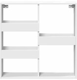 VidaXL Wandkast 80x15x80 cm bewerkt hout wit