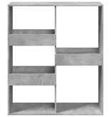 VidaXL Boekenkast / kamerscherm 100x33x115 cm betongrijs