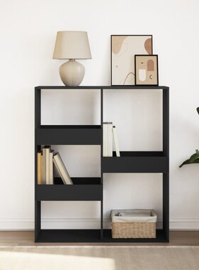 VidaXL Boekenkast / kamerscherm 100x33x115 cm zwart