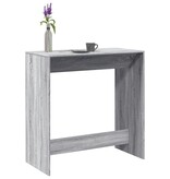 VidaXL Bartafel 102x50x103,5 cm bewerkt hout grijs sonoma eikenkleur