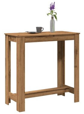 VidaXL Bartafel 102x50x103,5 cm bewerkt hout artisanaal eikenkleurig