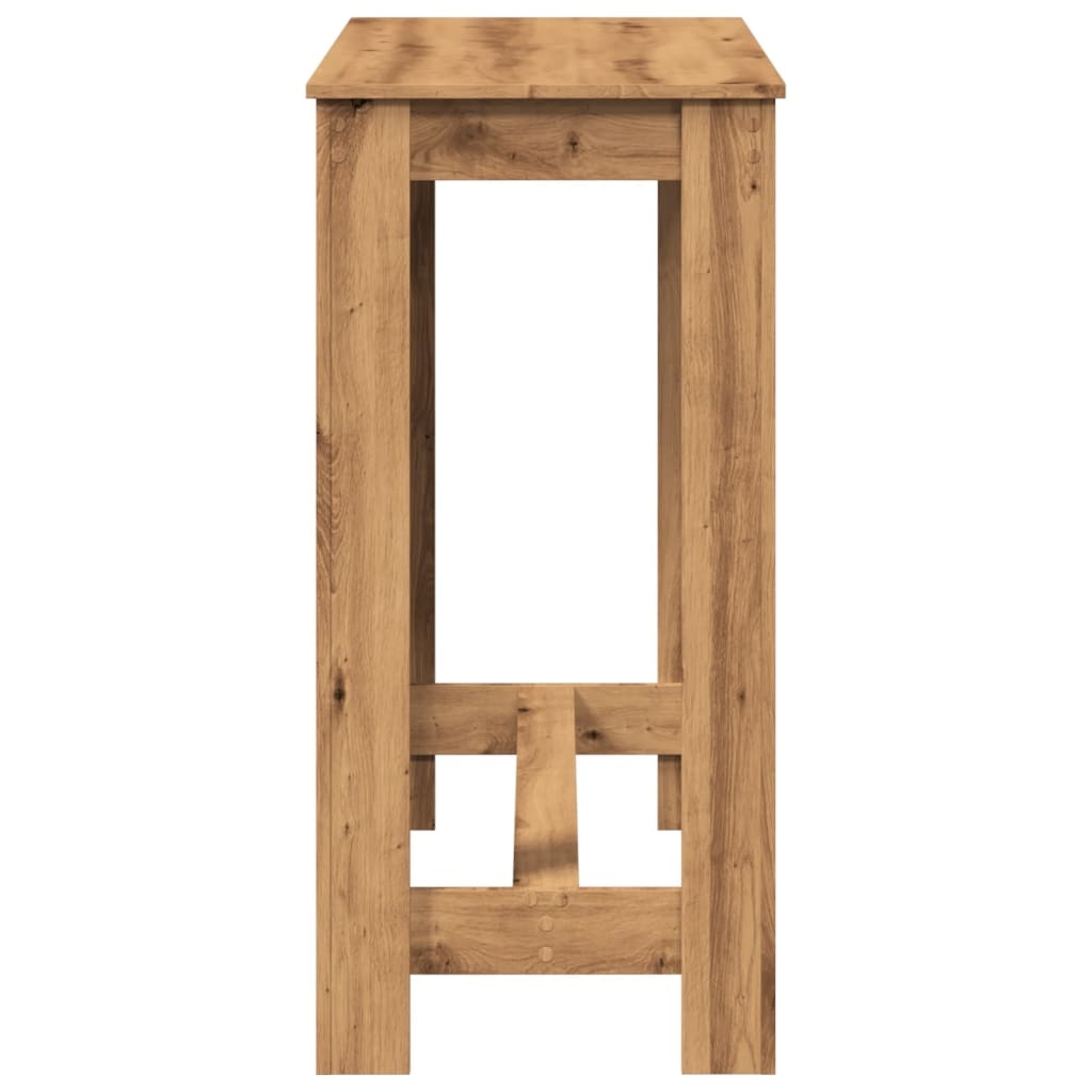 VidaXL Bartafel 102x50x103,5 cm bewerkt hout artisanaal eikenkleurig