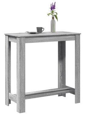 VidaXL Bartafel 102x50x103,5 cm bewerkt hout grijs sonoma eikenkleurig
