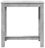 VidaXL Bartafel 102x50x103,5 cm bewerkt hout betongrijs