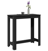 VidaXL Bartafel 102x50x103,5 cm bewerkt hout zwart