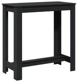 VidaXL Bartafel 102x50x103,5 cm bewerkt hout zwart