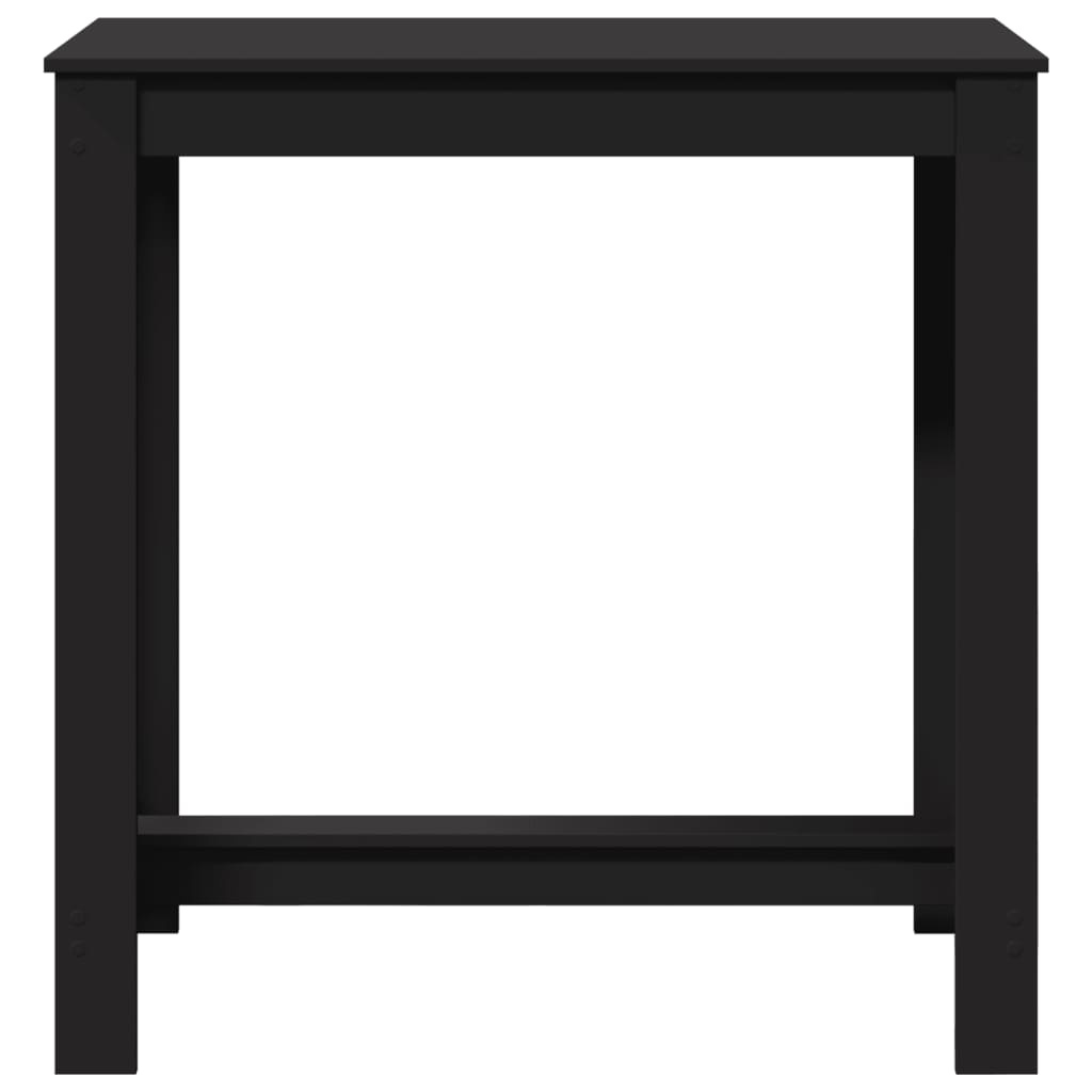 VidaXL Bartafel 102x50x103,5 cm bewerkt hout zwart