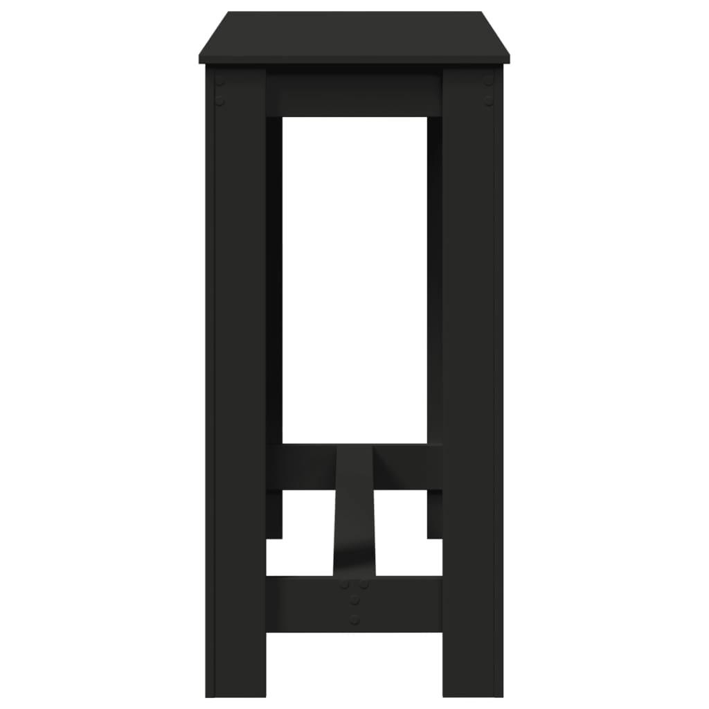 VidaXL Bartafel 102x50x103,5 cm bewerkt hout zwart