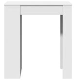VidaXL Bartafel met rekken 95x47x103,5 cm bewerkt hout wit