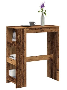 VidaXL Bartafel met rekken 90x40x103,5 cm bewerkt hout oud houtkleurig