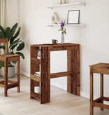 VidaXL Bartafel met rekken 90x40x103,5 cm bewerkt hout oud houtkleurig