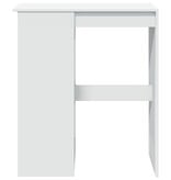 VidaXL Bartafel met rekken 90x47,5x103,5 cm bewerkt hout wit