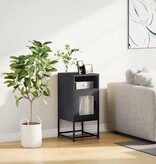 VidaXL Nachtkastje 36x39x78 cm koudgewalst staal antracietkleurig