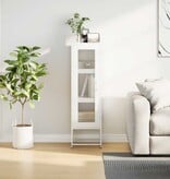 VidaXL Hoge kast 36x39x123 cm koudgewalst staal wit