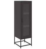 VidaXL Hoge kast 36x39x123 cm koudgewalst staal zwart