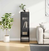 VidaXL Hoge kast 36x39x123 cm koudgewalst staal zwart