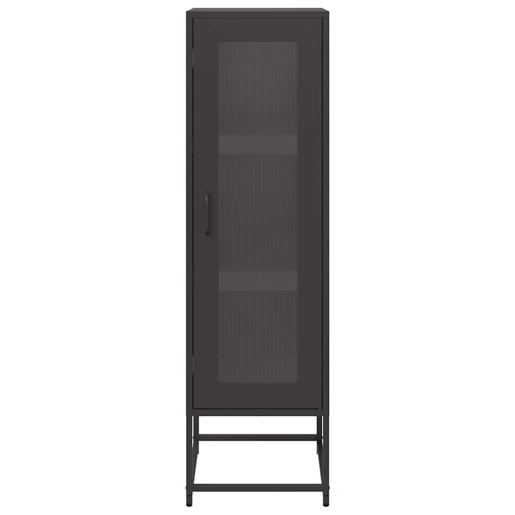VidaXL Hoge kast 36x39x123 cm koudgewalst staal zwart