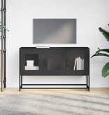 VidaXL Tv-meubel 100,5x39x60,5 cm koudgewalst staal zwart