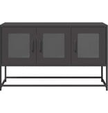 VidaXL Tv-meubel 100,5x39x60,5 cm koudgewalst staal zwart