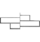 VidaXL Wandschap 167,5x18x68 cm bewerkt hout grijs sonoma eikenkleurig