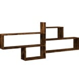 VidaXL Wandschap 167,5x18x68 cm bewerkt hout gerookt eikenkleurig