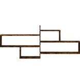 VidaXL Wandschap 167,5x18x68 cm bewerkt hout gerookt eikenkleurig