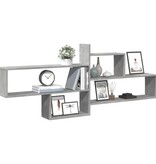 VidaXL Wandschap 167,5x18x68 cm bewerkt hout betongrijs