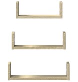 VidaXL Wandschappen 3 st bewerkt hout sonoma eikenkleurig